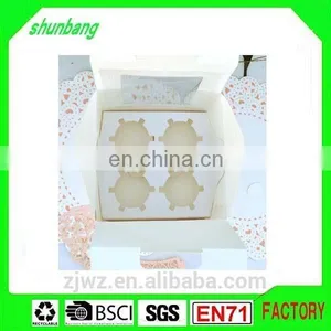 Folding Coated Paper & Food Paper Cupcake Box Printing With Paper Insert thumbnail-4
