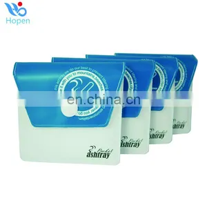 8*8cm Green Eco-friendly Pvc Cheap Ashtray thumbnail-4