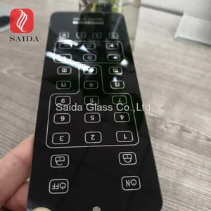 Custom 2mm Tempered Glass With Black Silk Screen Decorative Printed for Smart Home Automation Door Bell thumbnail-3