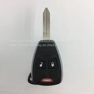 3 Buttons Chrysler Dodge Remote Control Metal Key thumbnail-1