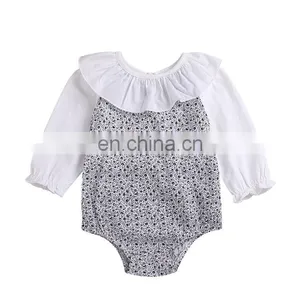 Infants & Toddler Clothes Romper Long Sleeve Floral Baby Girls Cotton Romper thumbnail-1