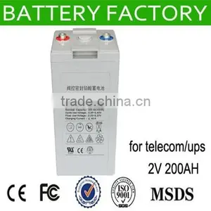 Free Maintenance Solar Baterry 2V 200AH Solar Batteries 100AH 200AH Battery Bank for UPS thumbnail-1