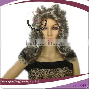 Grey Color Cheap Wholesale Jewish Party Wigs Kosher Wigs thumbnail-1