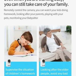 Camera Tuya Smart Surveillance Camera Automatic Tracking Smart Home Security Indoor WiFi Wireless Baby Monitor thumbnail-4