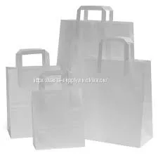 Wholesale White Printed Logo Paper Bags With Handles Recycled Custom Heavy Duty Paper Bags thumbnail-1