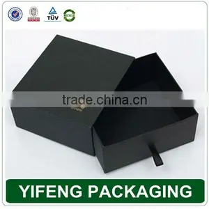 Custom Luxury Black Decorative Cardboard Drawer Packaging Gift Box thumbnail-1