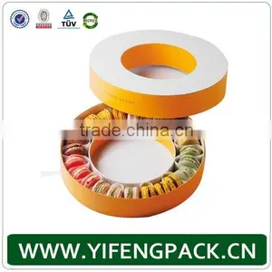 Customized Round Macarons Boxes Wholesale thumbnail-1