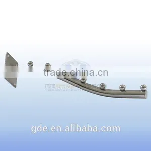 Metal Chrome Wall-mounted Clothes Display Hook With 7 Beads thumbnail-1