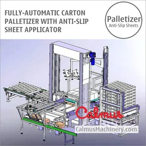 Anti-Slip Sheet Applicator Case Palletizing Machine Carton Palletizer thumbnail-3