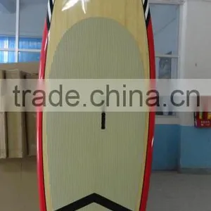 FISH TAIL DECK BAMBOO STAND UP PADDLE FISH SUP BOARD BAMBOO thumbnail-1