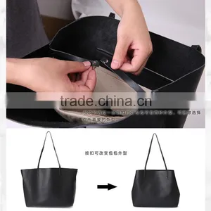 Vintage Simple Design Casual Genuine Leather Lady Shoulder Bag Hand Bag for Women thumbnail-2
