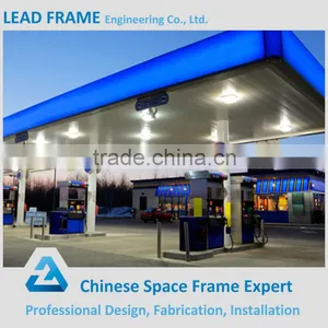 Safely Easy Installation Steel Structure Space Frame Gas Petrol Station thumbnail-1
