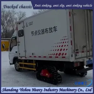 Truck Modification With Rubber Tracks, Half Chain Tracks, Snow Anti-skid and Anti Sinking Features thumbnail-2