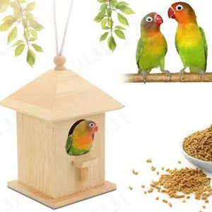 Creative Outdoor Solid Wood Bird House thumbnail-3