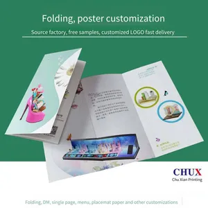 Color Page Printing, Promotional Leaflets, Posters (750*530), Folded Pages on Art Paper, One-piece Design, Factory Customization thumbnail-2
