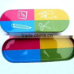 Oval Shape Pencil Tin Box/ Sewing Kit Tin Box thumbnail-1