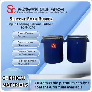 Low Density Liquid Foam Injection Silicone Shock Absorbing Elastic High Rebound Soft Foam Injection LSR thumbnail-1