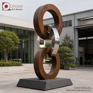 Corten Steel Outdoor Sculpture for Villa Garden thumbnail-1