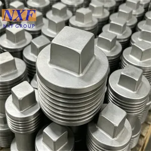 NXF UNS N10276 2.4819/NiMo16Cr15W/C276 Nickel Alloy Forging THD Square Head Plug & Hexagonal Head Plug & Round Head Bushing thumbnail-5