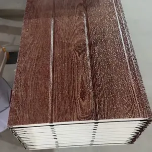 EPS Core Metal Exterior Wall Sandwich Panel 100mm Width With 0.4mm Steel Sheet for Soundproofing thumbnail-3