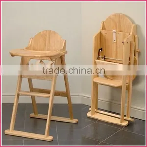 Gorgeous Wooden Baby High Chair With Tray thumbnail-5