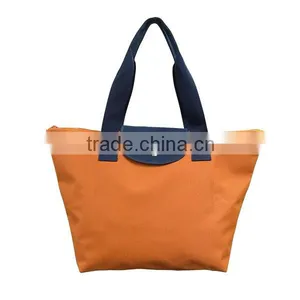Orange Polyester Folding/Foldable Shopping Bag thumbnail-2