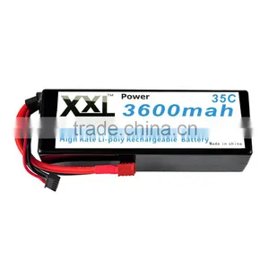 XXL High Capacity Rechargeable Lipo Battery 3600mah 11.1V for RC Model thumbnail-1