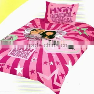 Reactive Dye People Print Cotton Child Duvet Cover Bed Set 184TC In Pink Color thumbnail-1