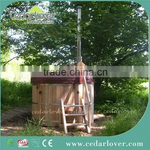 Outdoor Wooden Luxurious Redetube Hot Tub thumbnail-2