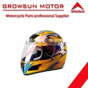 Cheap Hot Full Face Motorcycle Helmet GS-03B Yellow thumbnail-1