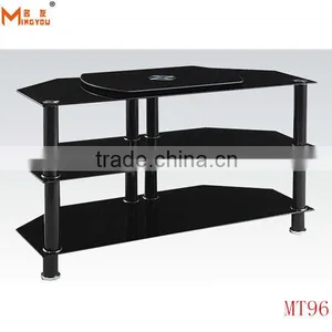 New Black Three Floor tv Stand thumbnail-1