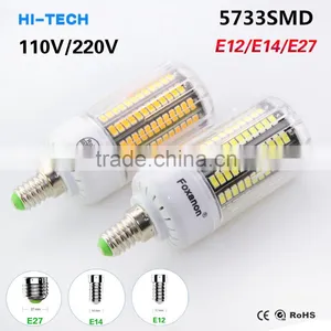 Led Lamp E27 SMD 5733 Brighter Than 5730 SMD Lampada LED Light E14 220V Bombillas LED Corn Bulb Luz E12 110V Lampadas LED Light thumbnail-1
