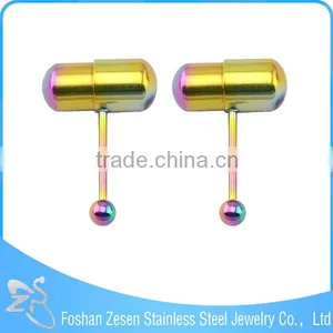 China Factory Surgical Steel Battery Personalized Wholesale Vibrating Tongue Rings thumbnail-2