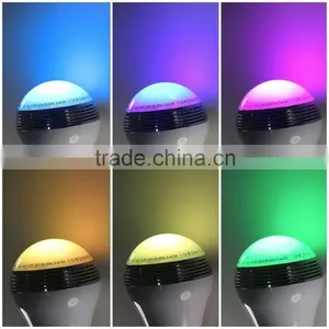 New Product Colorful Led Light/ Portable Mini Smart Led Bulb Bluetooth Speaker With Remote Control thumbnail-1