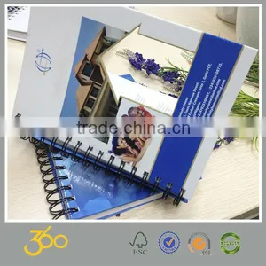 Notebook Spiral Wire Custom Printed Spiral Notebook With Color Pages thumbnail-1