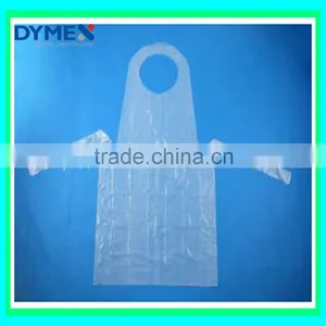 Plastic White Embossed Disposable PE Aprons thumbnail-1