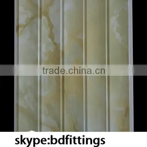 India Pakistan Waves Laminated Fireproof Panel Fireproof Pvc Wall Panel thumbnail-1