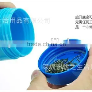High Grade Plastic Bottle Water OEM 550ml Travel Plastic Tea Infuser thumbnail-2