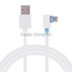 90 Degree Angled Micro Usb Angle Cable USB 2.0 to Micro Usb Male to A Type Male Data Cable for Samsung Galaxy/tablet Cell Phone thumbnail-1
