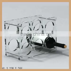 Square Shape Customized Acrylic Wine Display Rack for Wine thumbnail-5