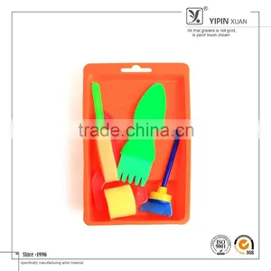 Hot Selling Sponge Roller Brush Set For Kids DIY thumbnail-1