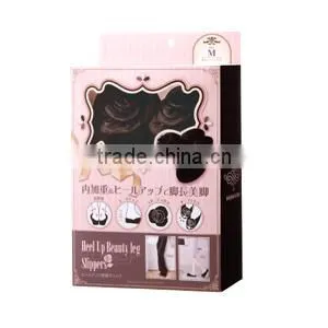Heel Up Beauty Slipper Black Black L Size Diet Slippers Shape up Legs thumbnail-1