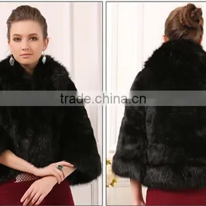 2016 High -end New Fashion Faux Fox Fur Vest thumbnail-6