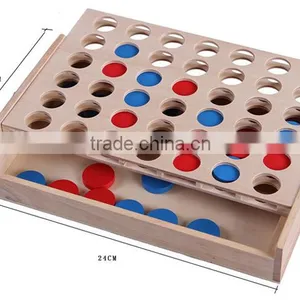 Wooden Connect Four Game thumbnail-2