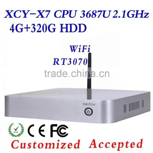 Intel 4200u 4gb Ram 320gb Hdd Fan Industrial Computer Desktop Machine Mini Pc Support Audio, Video Videoconference thumbnail-1