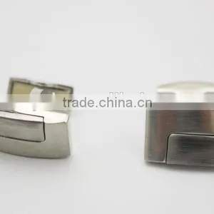 Stylish Mens Shirt Matte Silver Cufflinks Matt Blank Cufflink thumbnail-3