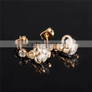 Gold Plated Style Cubic Zircon 2016 New Hanging Women Earring thumbnail-2