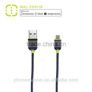Walnut 1.2m Length Black Micro USB Cable for Universal Phone thumbnail-2