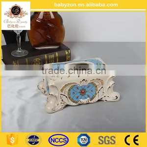 Babyzon Porcelain Tissue Box With Cover/Home Decorative Art thumbnail-2
