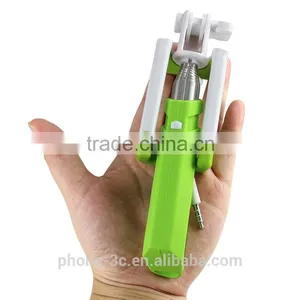 Hot New Products for 2015 Extendable Selfie Arm With Cable Wired Monopod Telescoping Rod Holder Wired Selfie Stick thumbnail-2